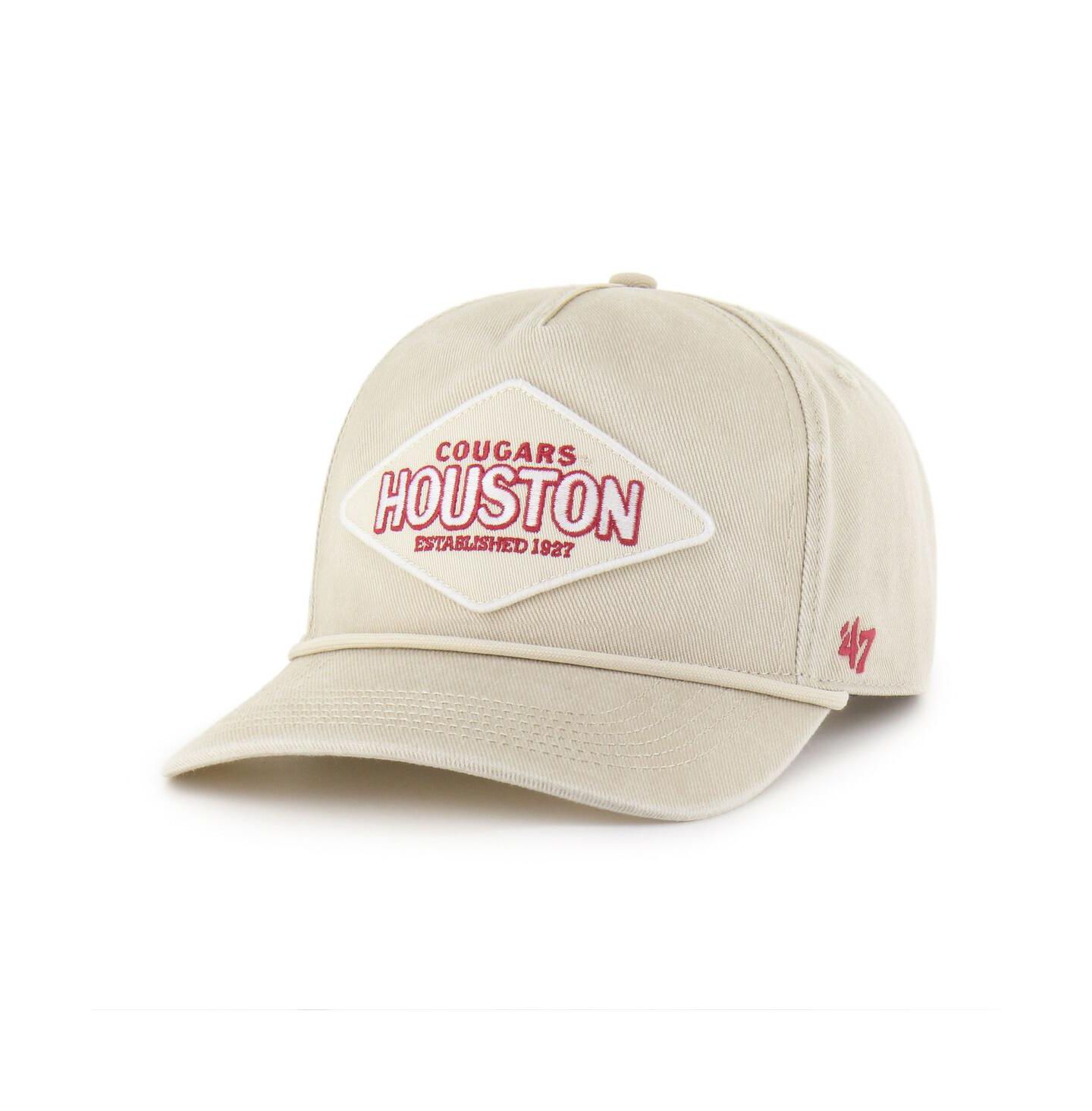 Кепка '47 Brand Cream Houston Cougars Outdoorsmen Cairn Hitch Adjustable Hat — фото 2