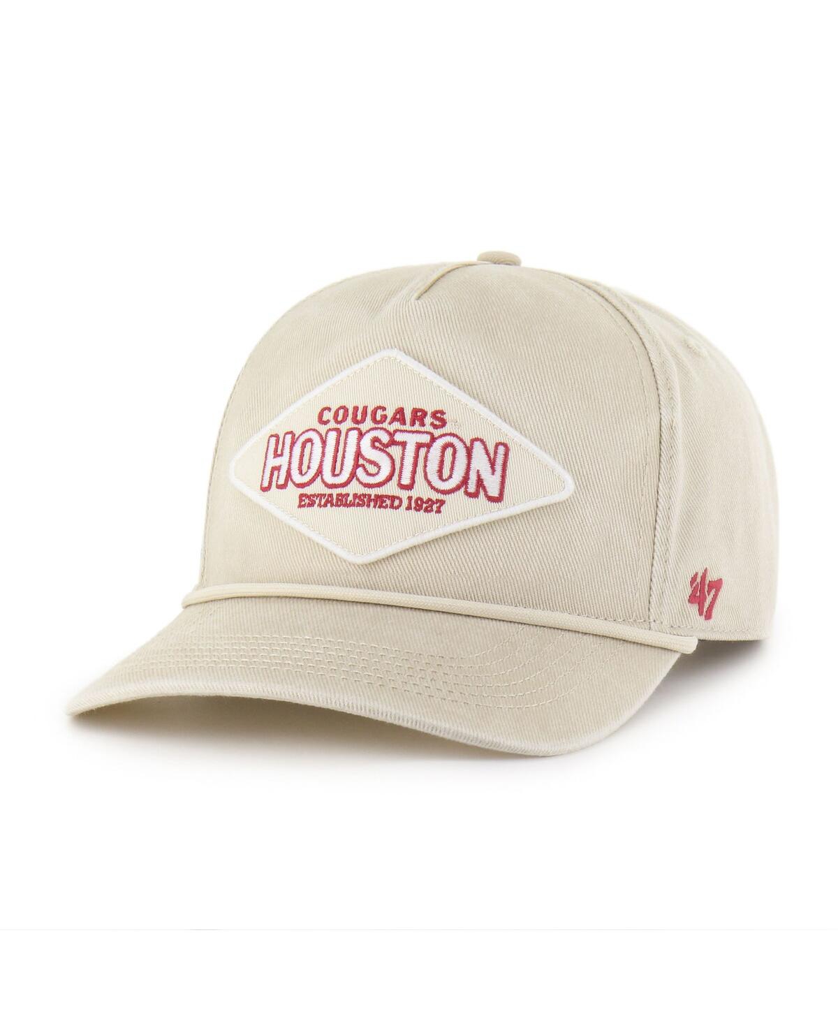 47 Brand Men's And Women's Cream Houston Cougars Outdoorsmen Cairn Hitch Adjustable Hat In Neutral