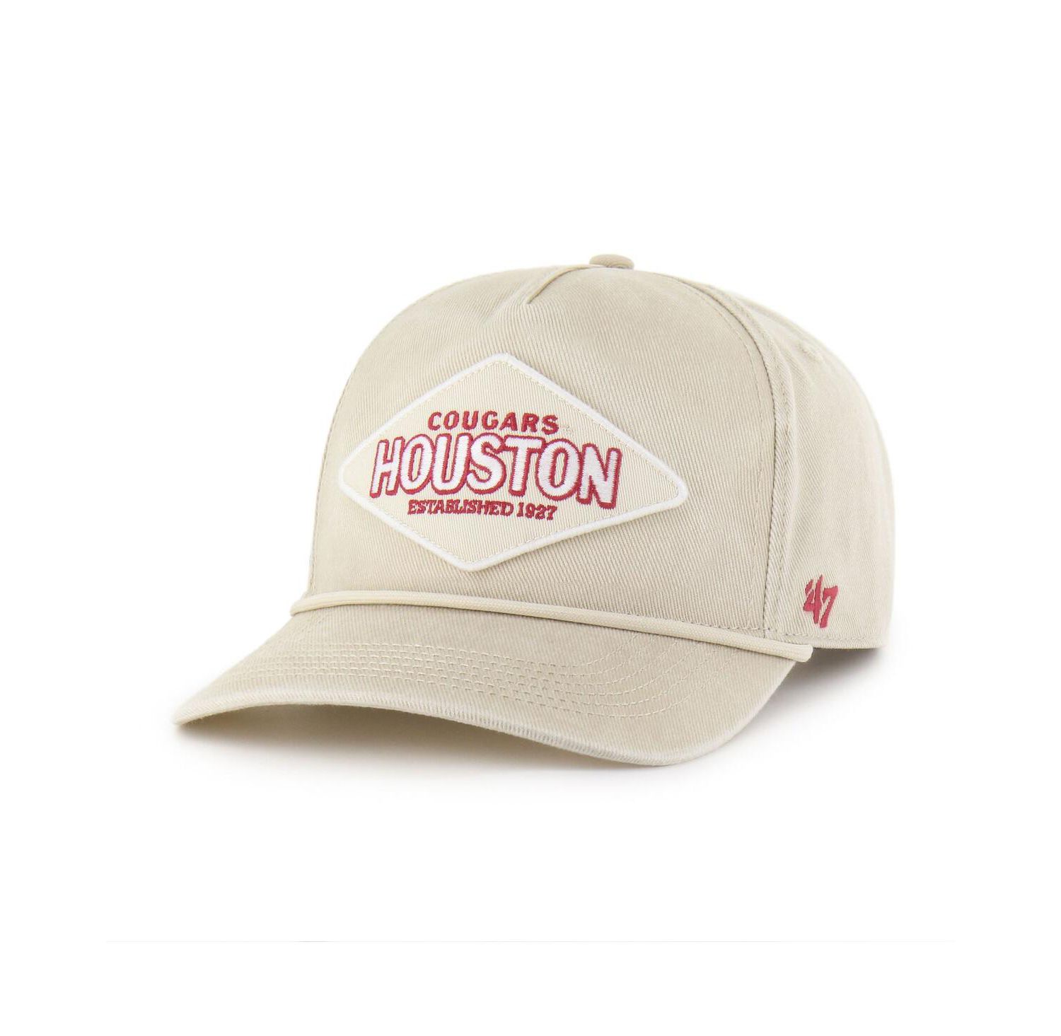 Men's and Women's Cream Houston Cougars Outdoorsmen Cairn Hitch Adjustable Hat