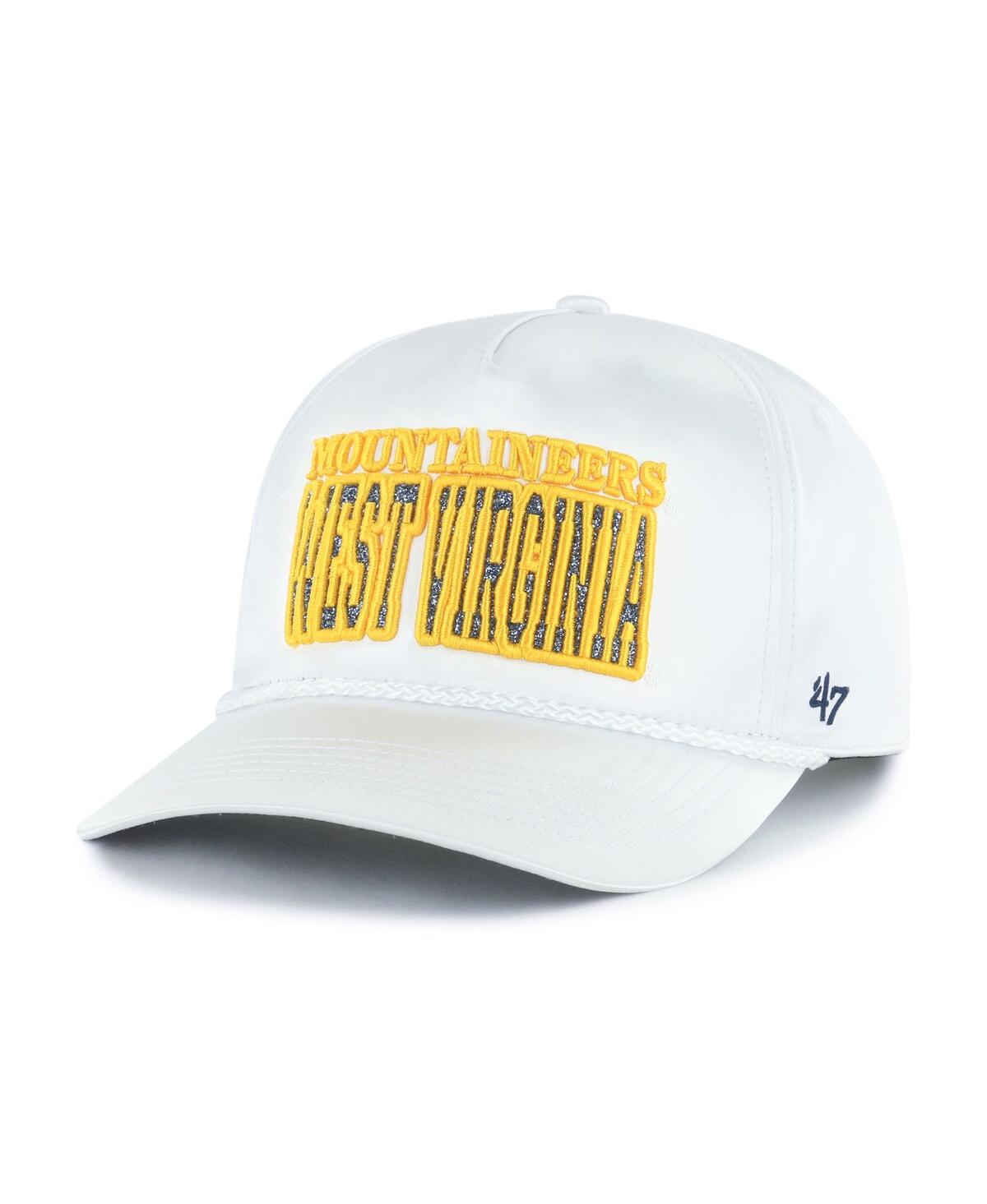 47 Brand Women's White West Virginia Mountaineers Outspoken Hitch Adjustable Hat In White