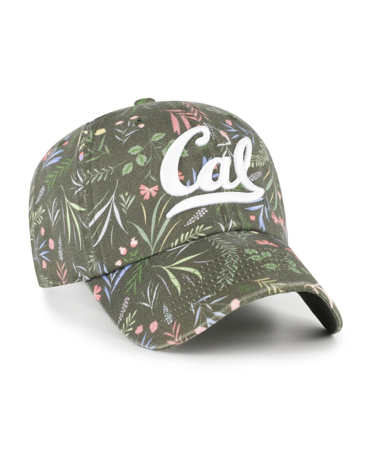 47 Brand Women's Moss Green Cal Bears Verbena Clean Up Adjustable Hat In Multi