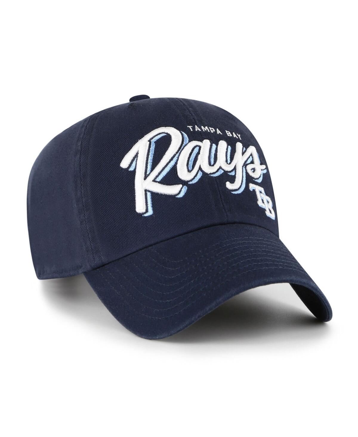 47 Brand Women's Navy Tampa Bay Rays Ariana Clean Up Adjustable Hat In Blue