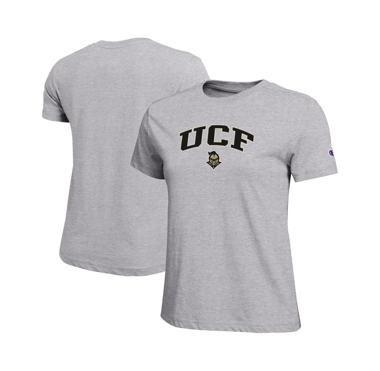 Women's Gray UCF Knights Arched Over Logo T-Shirt
