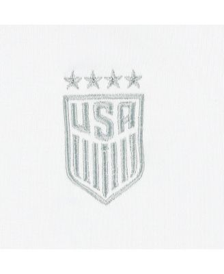 Women's&nbsp;White USWNT Luxe Sponge Tri-Blend Pullover Sweatshirt