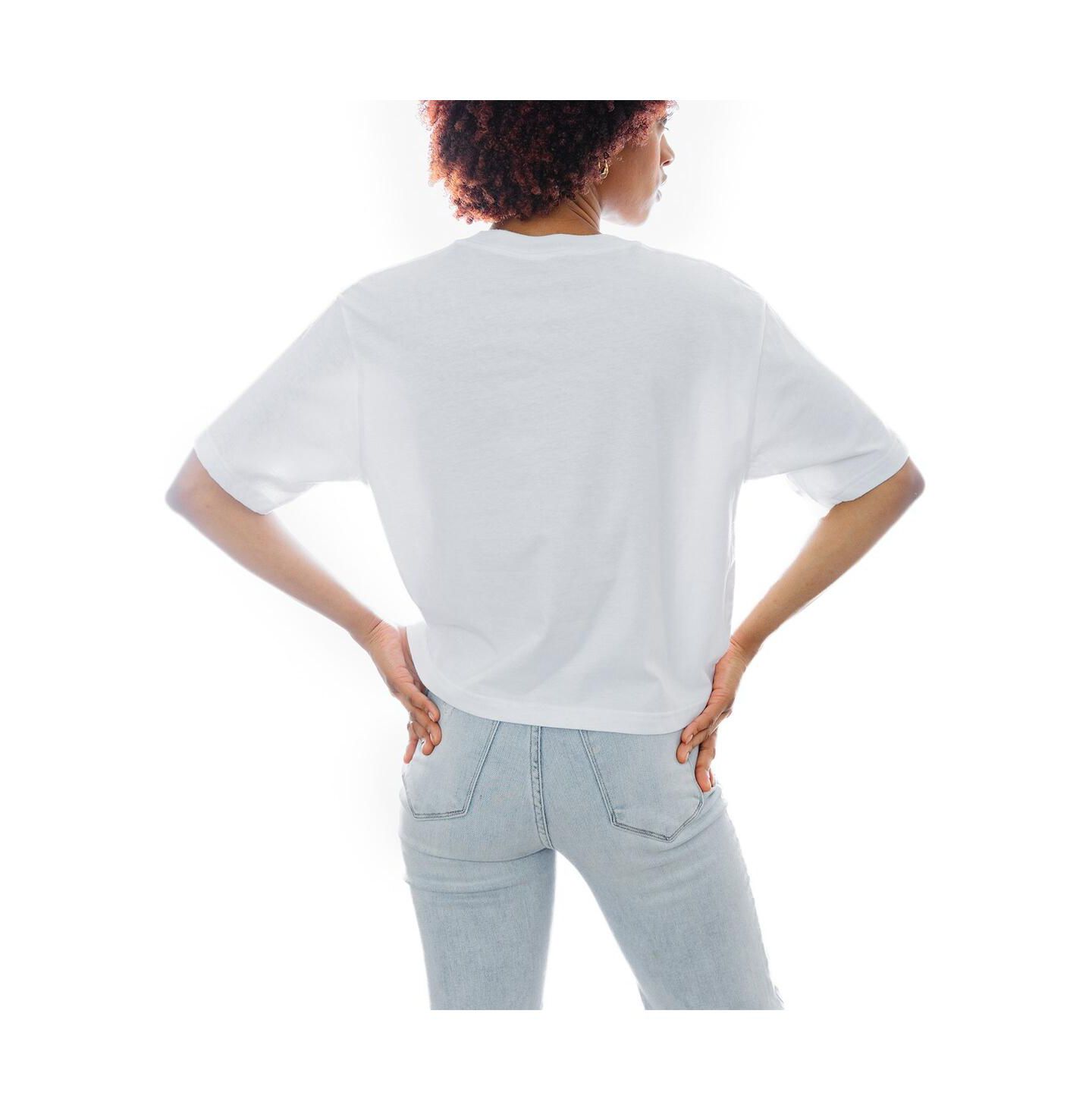 Женская футболка Gameday Couture White Kansas Jayhawks Slogan Boxy Fit Cropped — фото 2