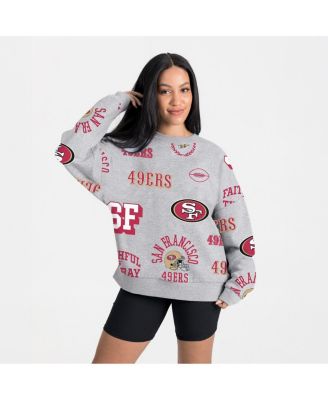 Women's Heather Gray San Francisco 49ers Always On Repeat Fleece Sweatshirt