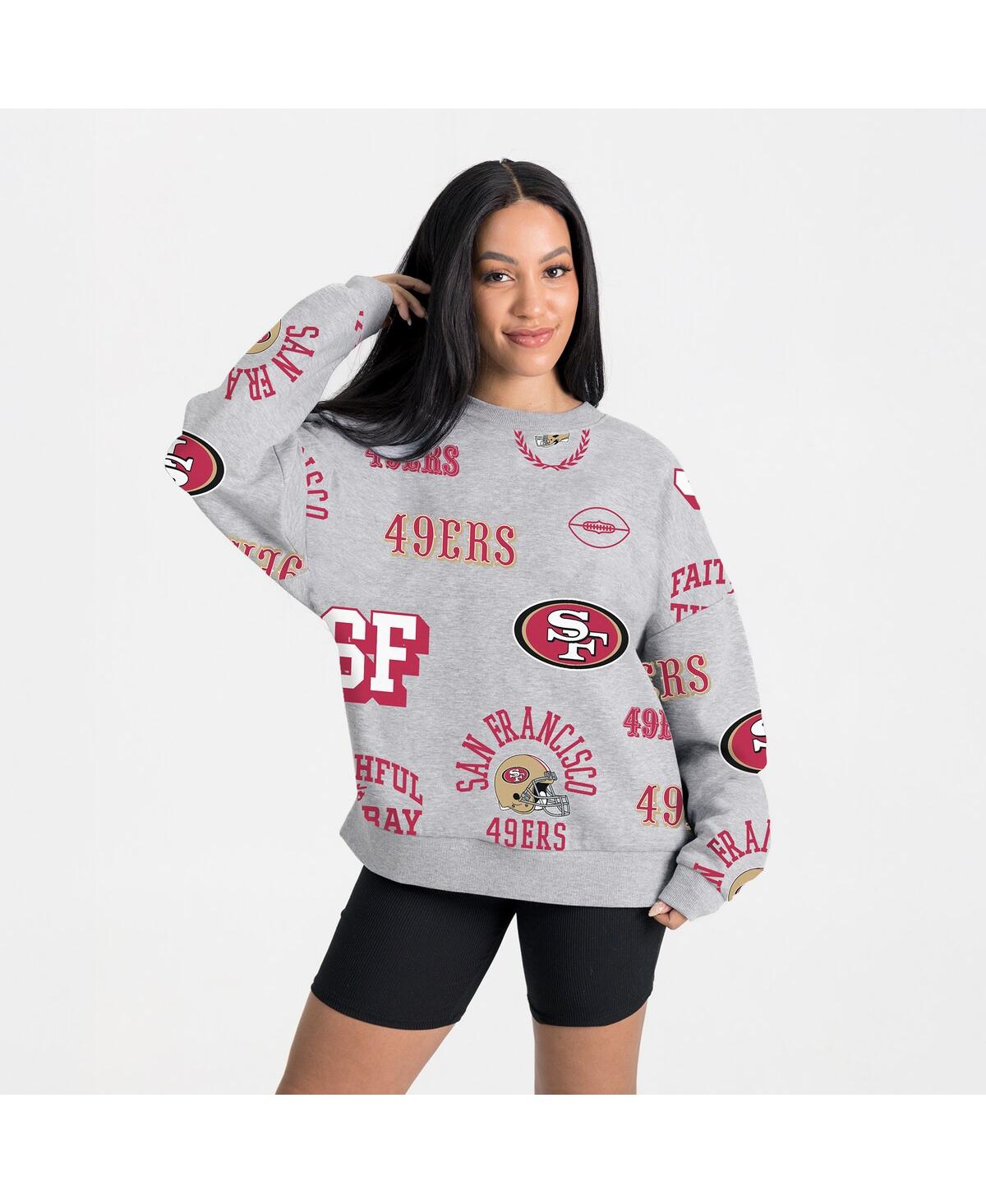 Gameday Couture Women's Heather Gray San Francisco 49ers Always On Repeat Fleece Sweatshirt In Gray