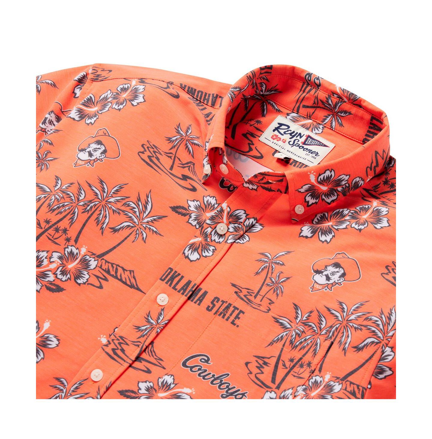 Мужская рубашка Reyn Spooner Orange Oklahoma State Cowboys Classic Button-Up — фото 4