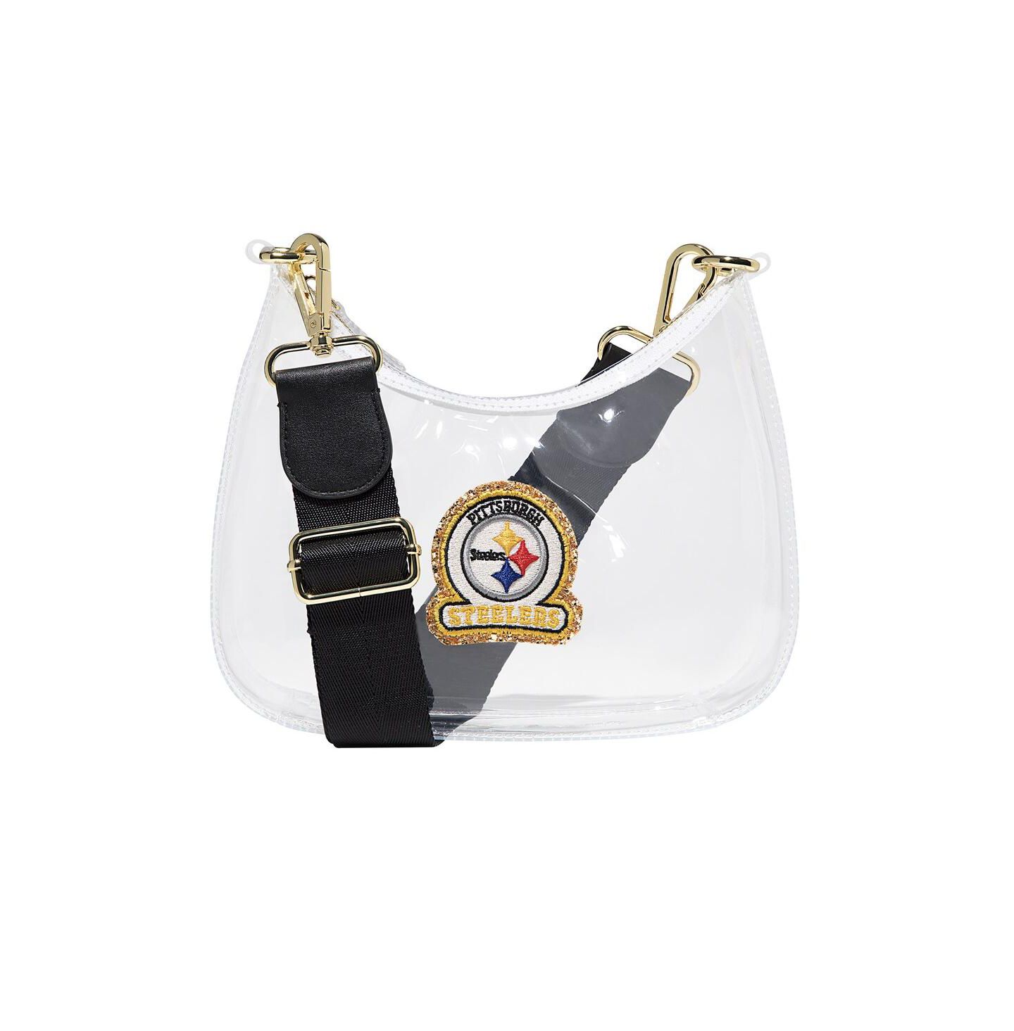 Женская сумка Stoney Clover Lane Pittsburgh Steelers Clear Curved Crossbody — фото 1