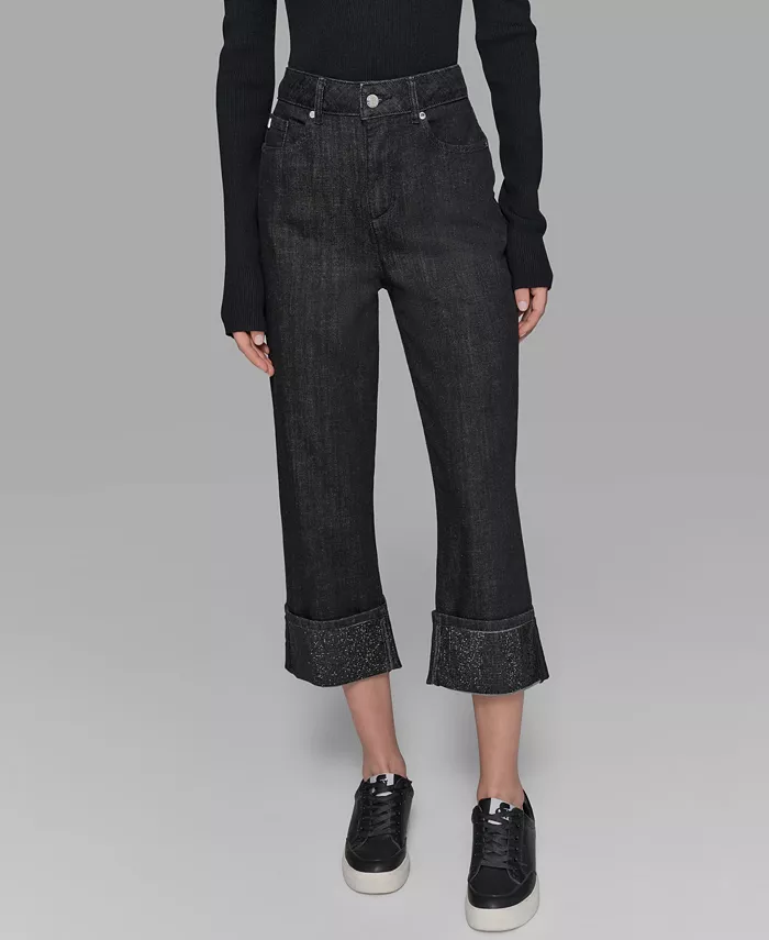 Women's Crystal Cuff Jeans