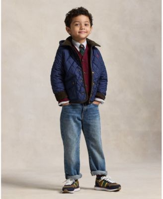 Toddler and Little Boys Hooded Barn Jacket