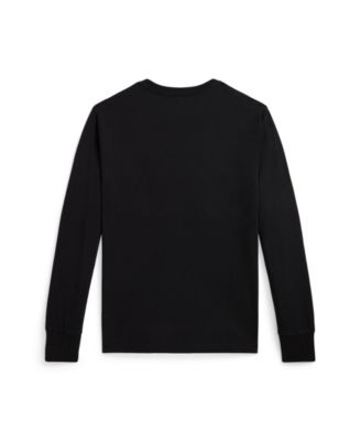Boys' 8-20 Logo Cotton Long-Sleeve Tee