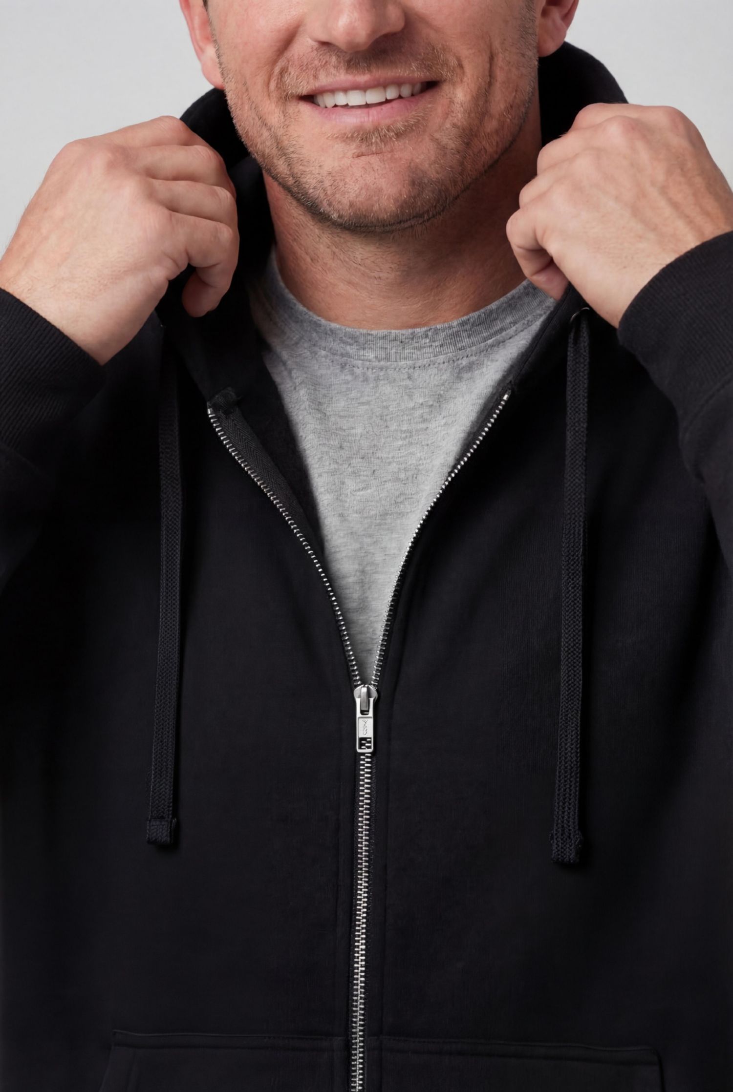 Men's Fleece Zip-Front Hoodie