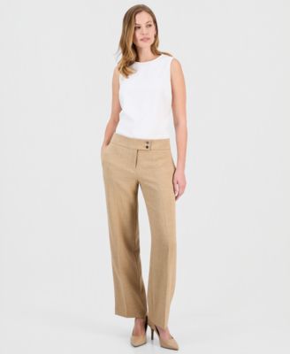Kasper - Women's High Rise Wide-Leg Pants