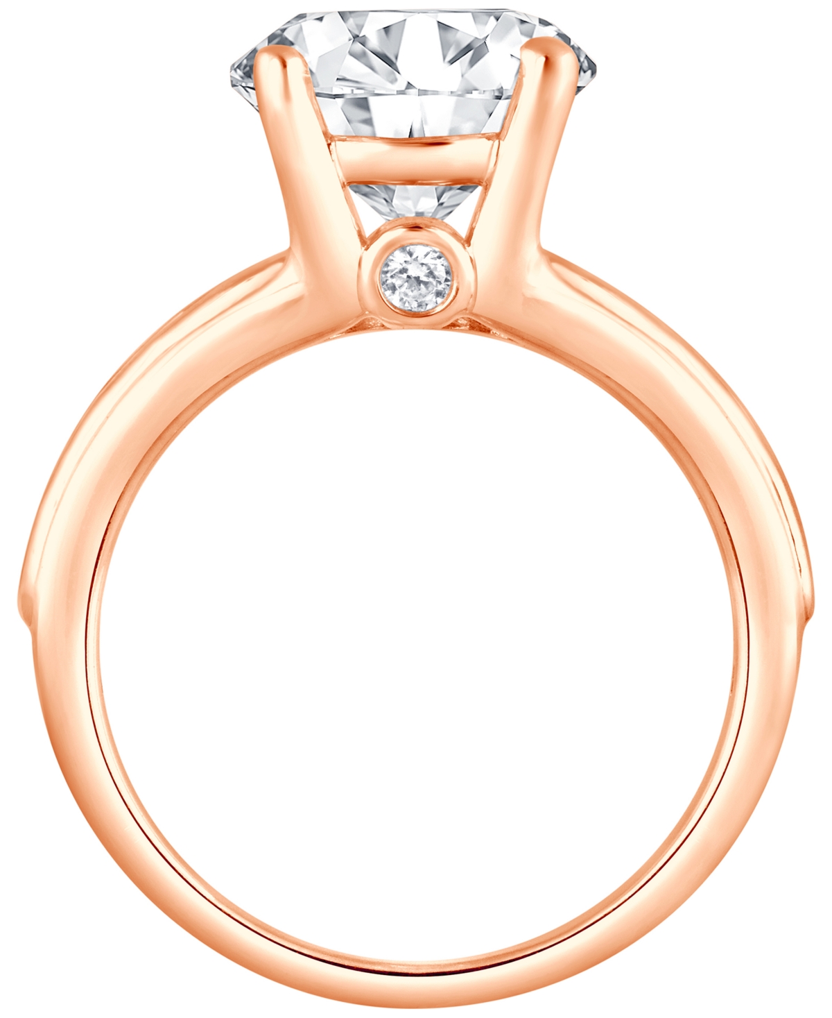 Badgley Mischka Bagley Mischka Certified Lab Grown Diamond Channel Set Engagement Ring (4 Ct. T.w.) In 14k Gold In Gold