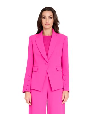 Petite Cutaway-Hem Blazer