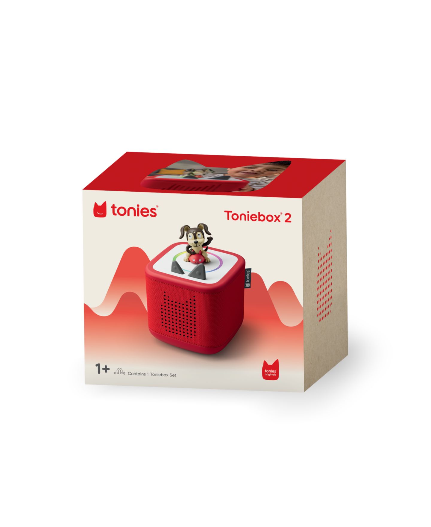 Стартовый набор Tonies Playtime Puppy с аудиоколонкой Toniebox 2, красный — фото 2