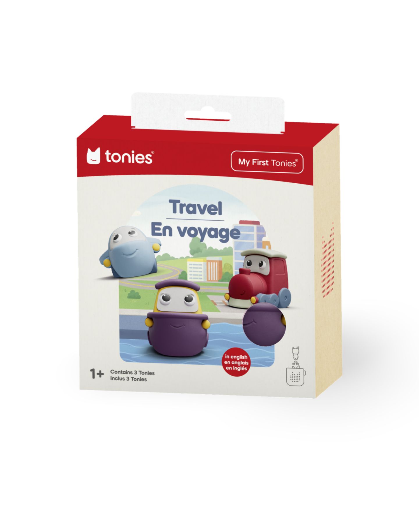Детские игрушки My First Tonies Transportation Set Airplane, Ship and Train, 3 Pack — фото 2