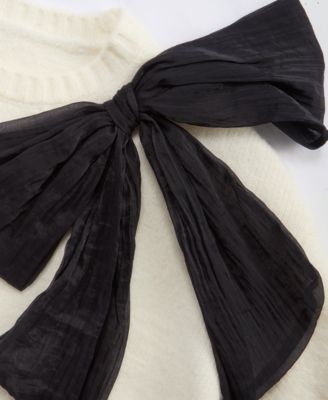 Women's Long-Sleeve Bow Sweater, Macy's Exclusive