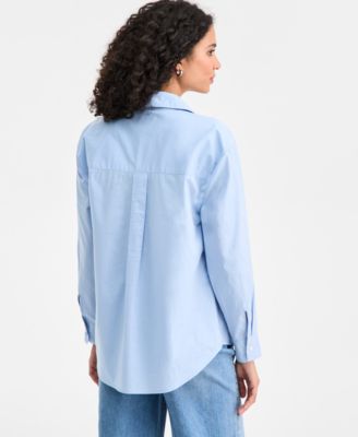 Women's Solid Embellished Popover Top, Macy's Exclusive