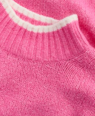Women's Long-Sleeve Mock-Neck Sweater, Macy's Exclusive