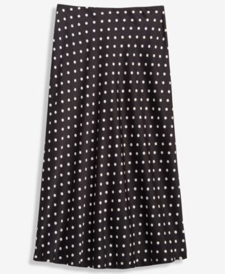 Women's Dot-Print Midi Skirt, Macy's Exclusive