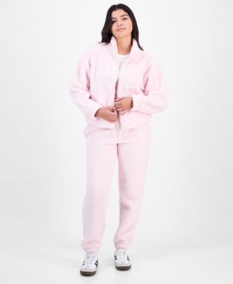 Juniors' Sherpa Fleece Zip-Up Jacket & Sherpa Fleece Jogger Pants 