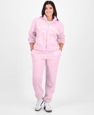 Juniors' Sherpa Fleece Zip-Up Jacket