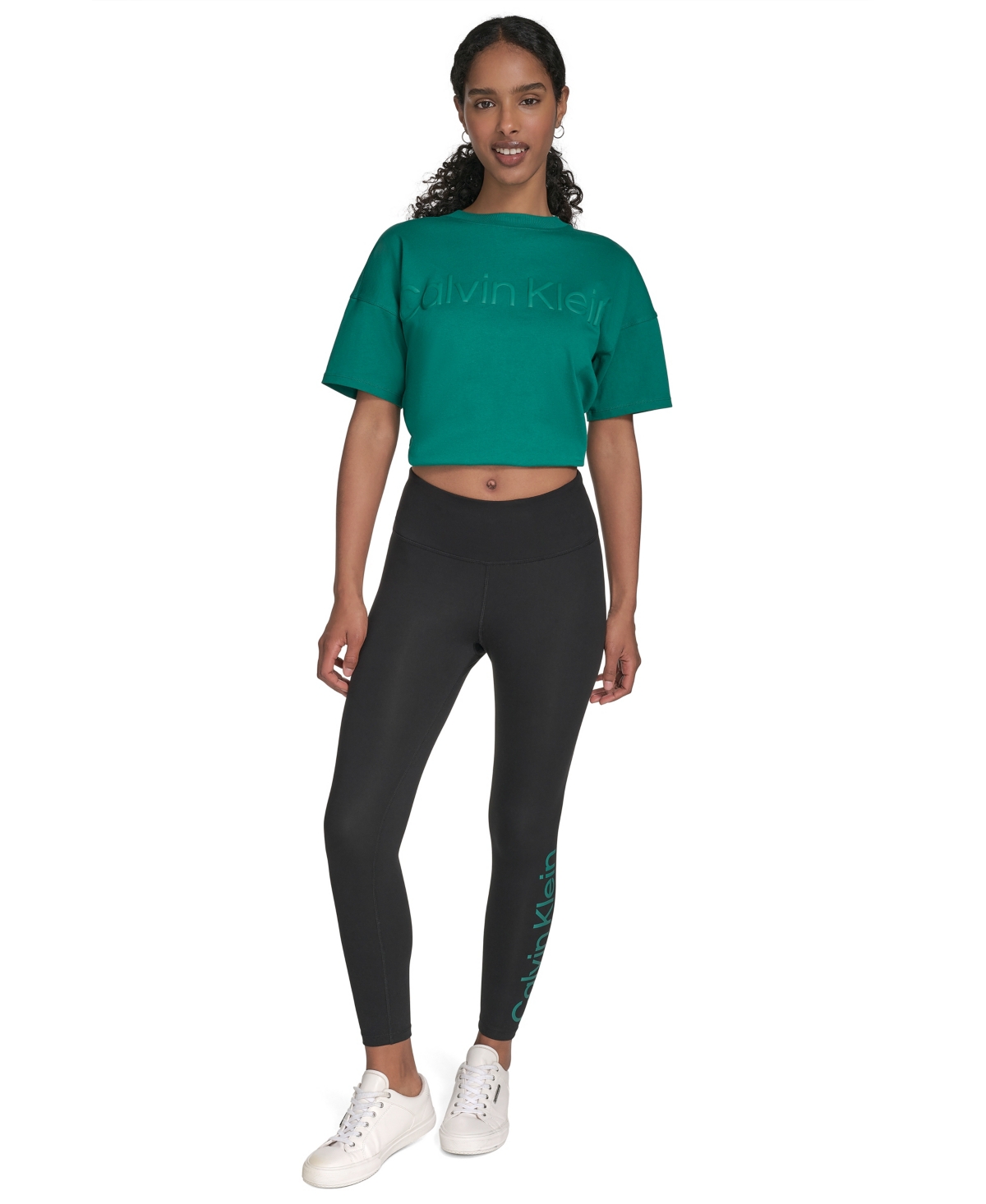 Calvin Klein Performance Women's High-rise 7/8 Leggings In Black