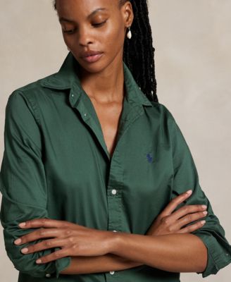 Women's Classic-Fit Cotton Twill Shirt