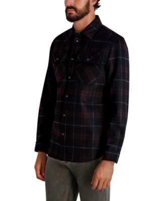 Men's Plaid Pattern Shirt Jacket