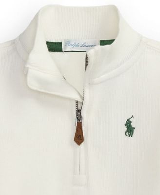 Baby Boy Estate-Rib Mock Neck Sweater