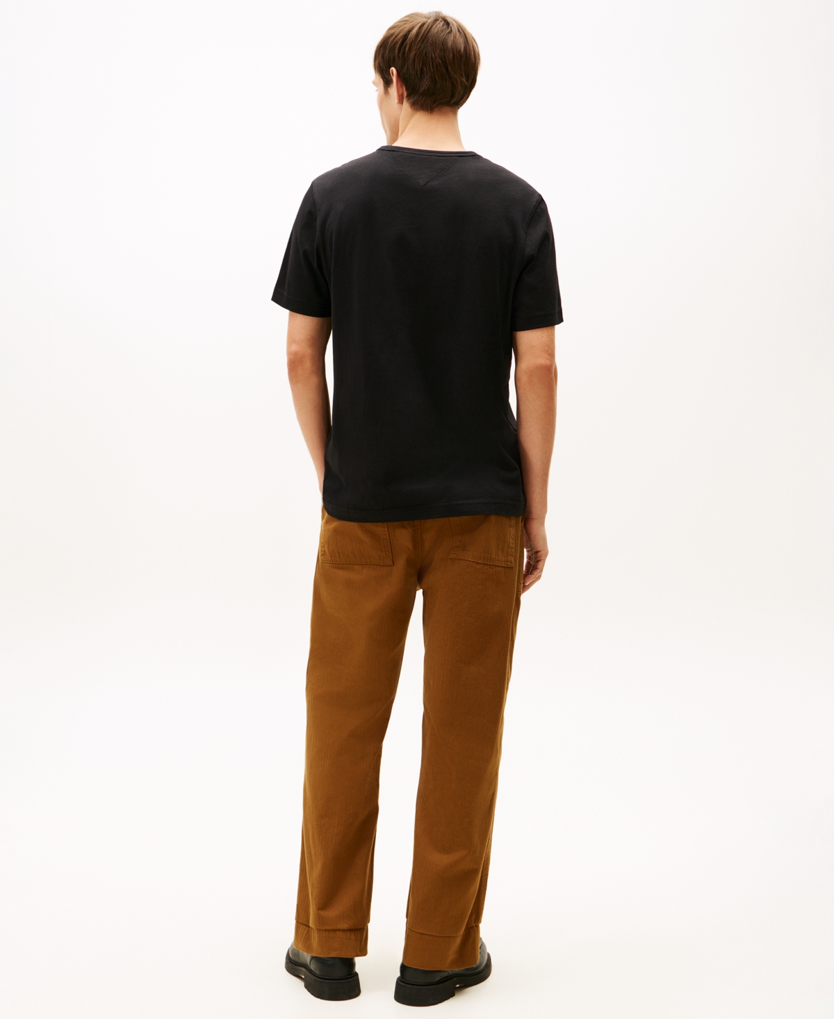 Tommy Hilfiger Men's Small Crest Outline T-shirt In Black