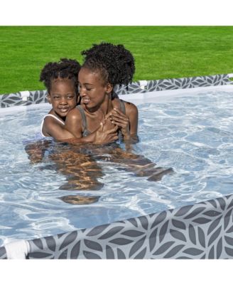Steel Pro 12' x 6'7" x 26" Rectangle Above Ground Outdoor Swimming Pool