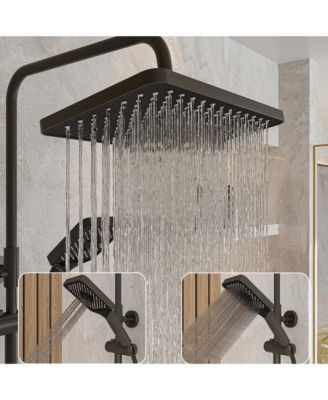 Tub Spout, Hand Shower, Bidet Sprayer Smart Temperature Display Thermostatic Shower System Shower Combo Set