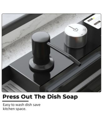 31.5-Inch Drop-In Single Bowl 304 Stainless Steel Kitchen Sink, Pull-Down Faucet Kitchen Set