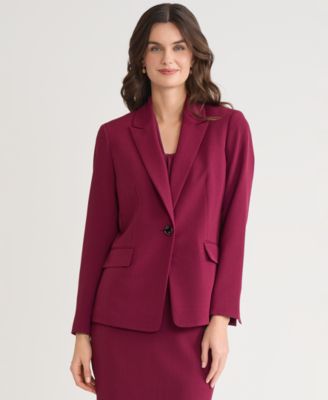 Women's One-Button Blazer, Regular & Petite