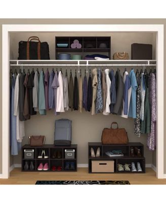 5081 8 Box Stylish Closet Shoe Organizing Storage Station, Espresso