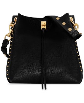 Rebecca Minkoff Darren Small Leather Turnlock Shoulder Bag - Macy's