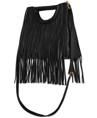Fringe Medium Handheld Crossbody Bag