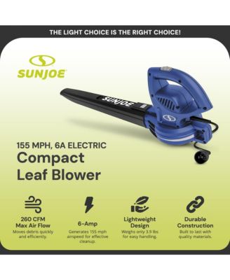 Electric All Purpose Leaf Blower, 6 Amp Motor, 155MPH Speed, SBJ597E-SJB