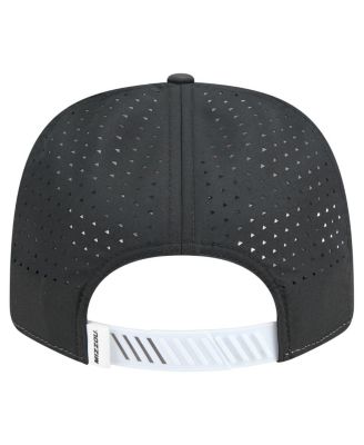 Men's White/Black Missouri Tigers Perforated Patched 9SEVENTY Adjustable Hat
