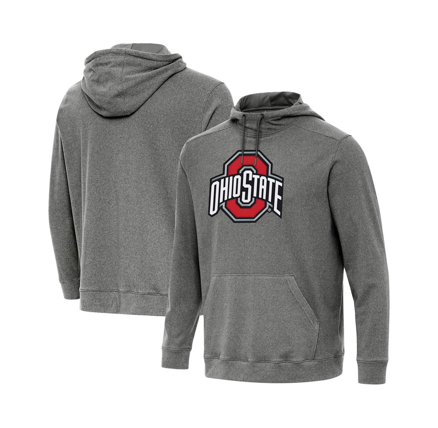 Men's Heather Charcoal Ohio State Buckeyes Cloud Pullover Hoodie