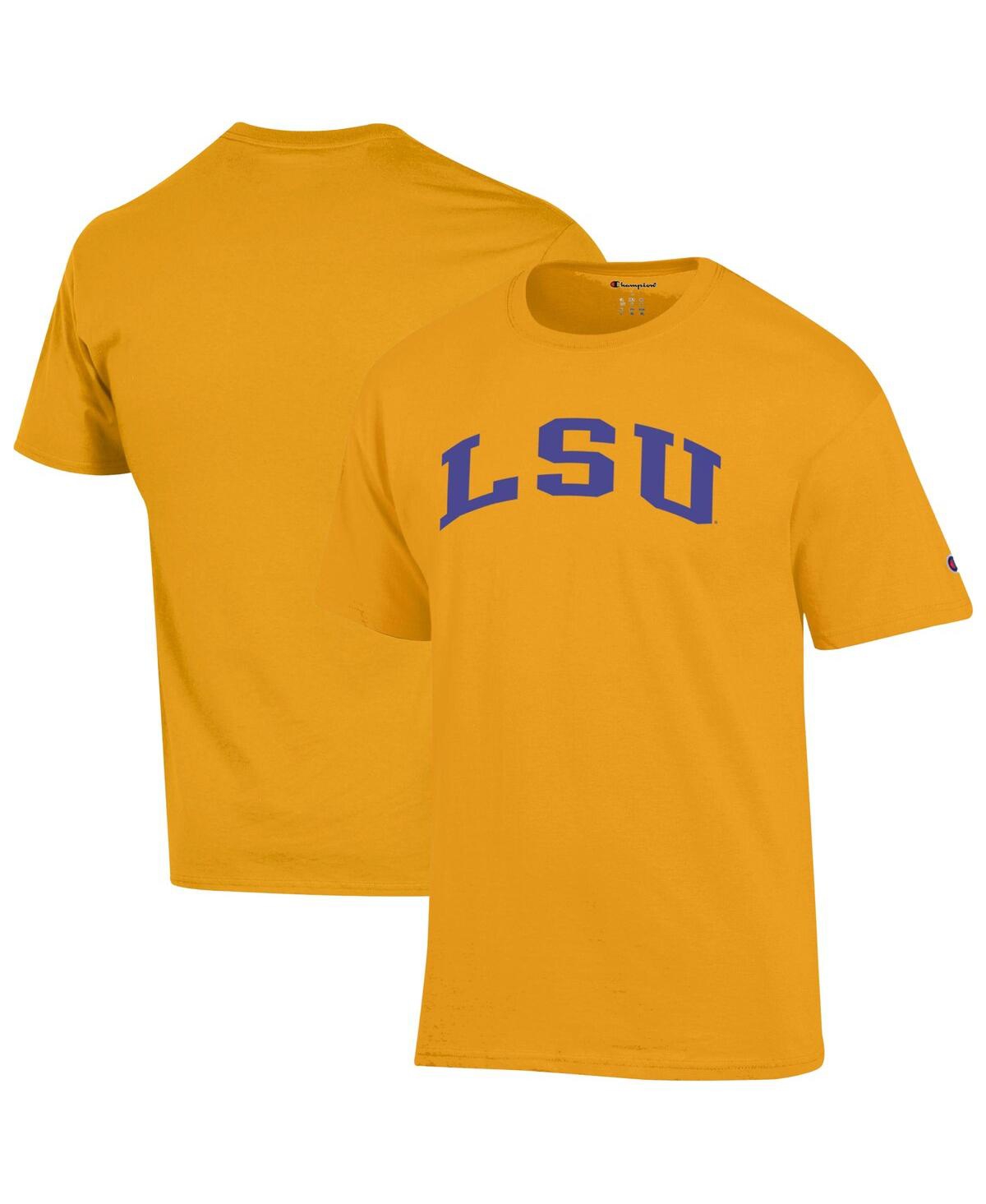 Champion Men's Purple Lsu Tigers Basic Arch T-Shirt