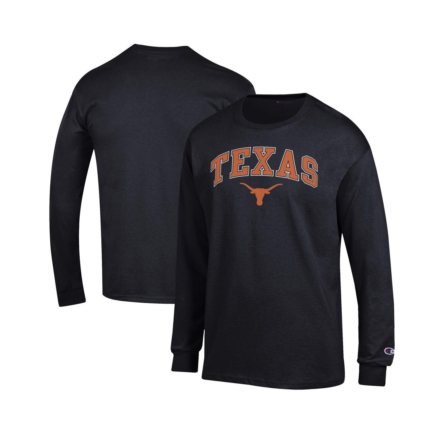 Men's Texas Orange Texas Longhorns Arch Over Logo Long Sleeve T-Shirt
