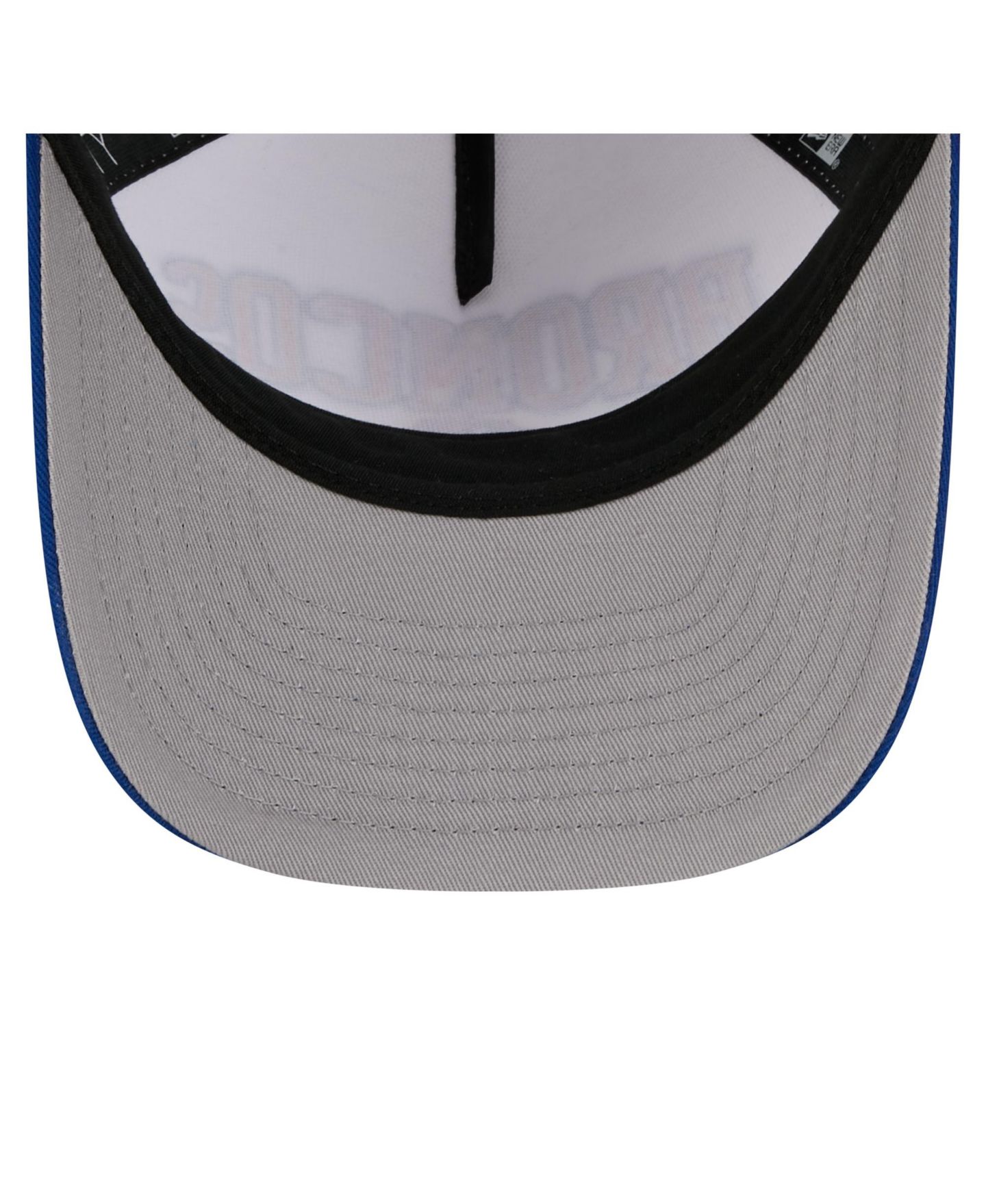 Мужская кепка New Era White/Royal Boise State Broncos Arch Two-Tone Rope 9FORTY A-Frame M-Crown Adjustable Hat — фото 2