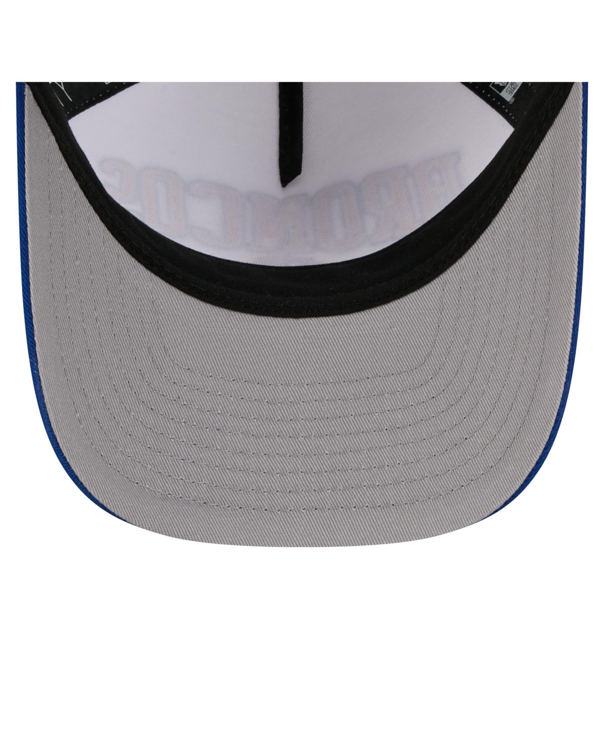 New Era Men's White/royal Boise State Broncos Arch Two-tone Rope 9forty A-frame M-crown Adjustable Hat In Blue