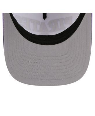 Men's White/Purple ECU Pirates Arch Two-Tone Rope 9FORTY A-Frame M-Crown Adjustable Hat