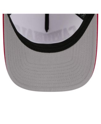 Men's White/Red Louisville Cardinals Arch Two-Tone Rope 9FORTY A-Frame M-Crown Adjustable Hat