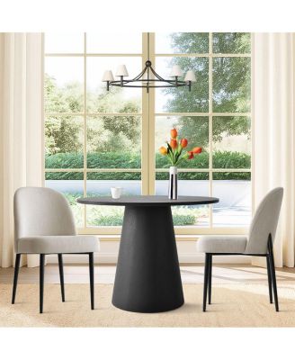  35 Inch MDF Modern 2-Chair  Round Dining Set
